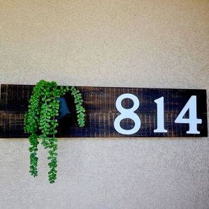 Decorative address sign